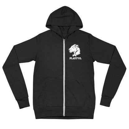 Playful Lightweight (Unisex) Zip Hoodie