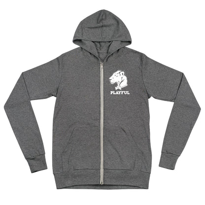 Playful Lightweight (Unisex) Zip Hoodie