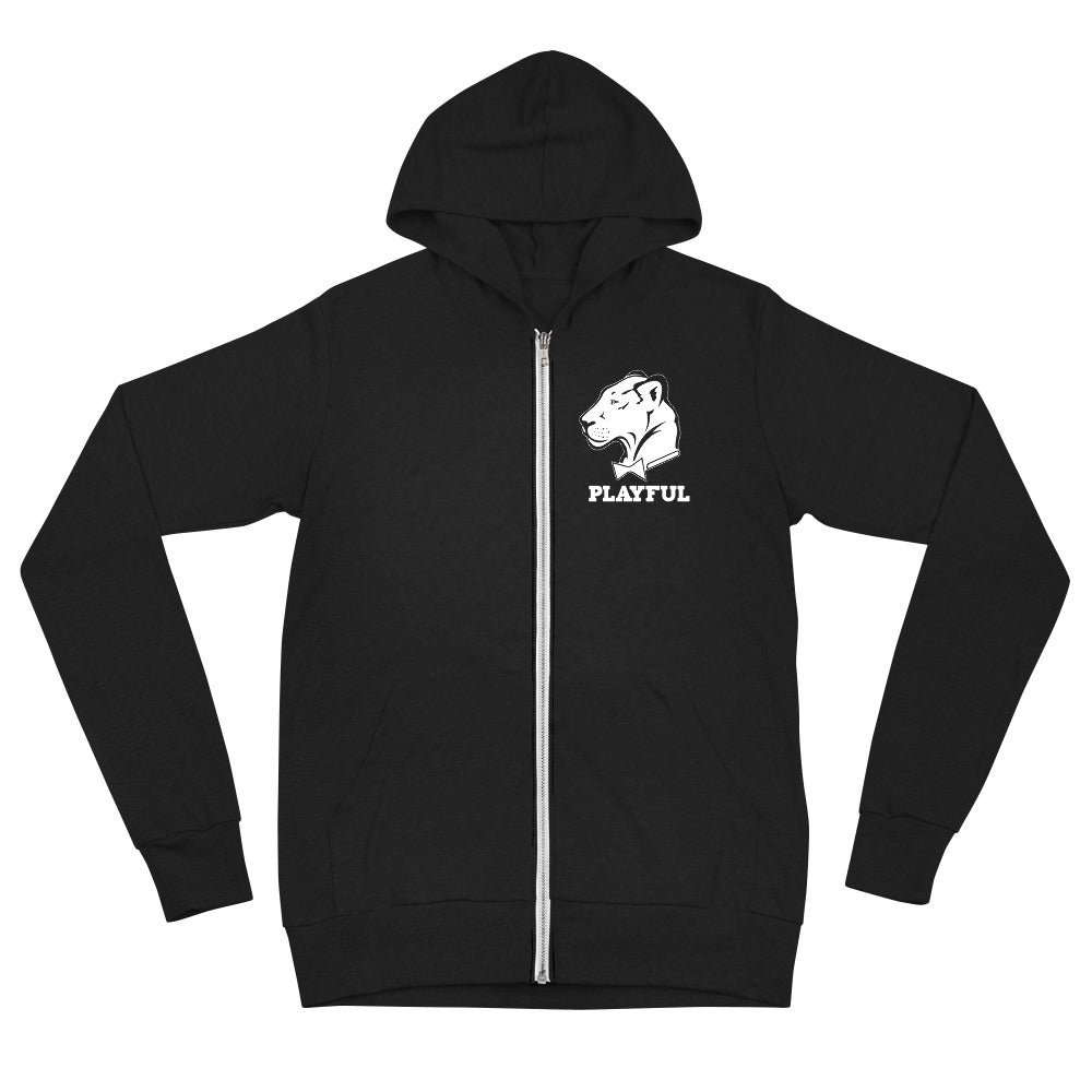 Playful Lightweight (Unisex) Zip Hoodie