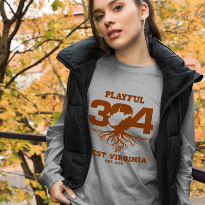 Playful WV - Brown (Unisex) Long Sleeve Tee