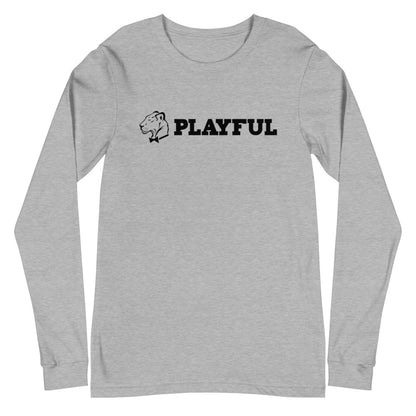 Playful Aligned Logo (Unisex) Long Sleeve Tee