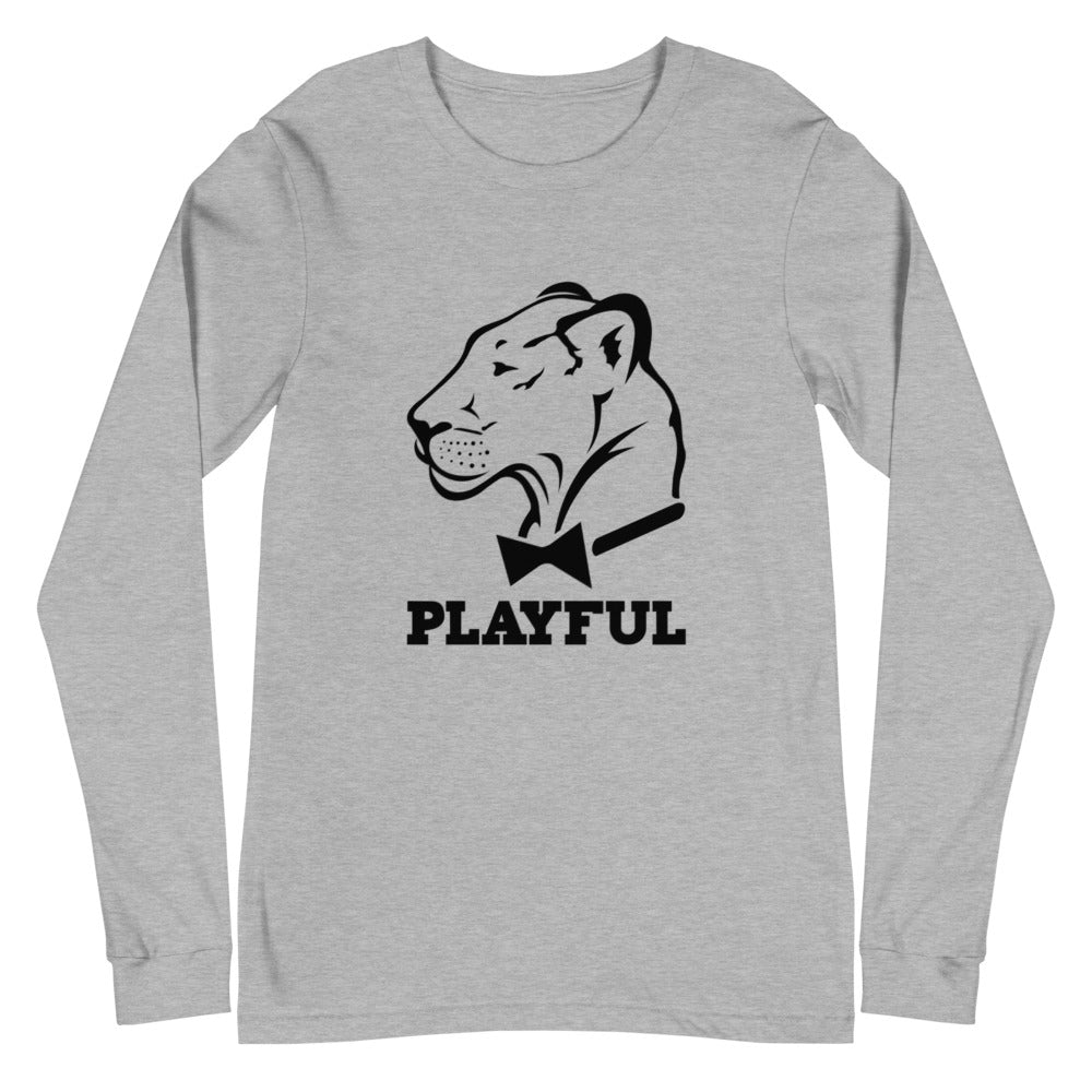 Playful Classic Black Logo (Unisex) Long Sleeve Tee