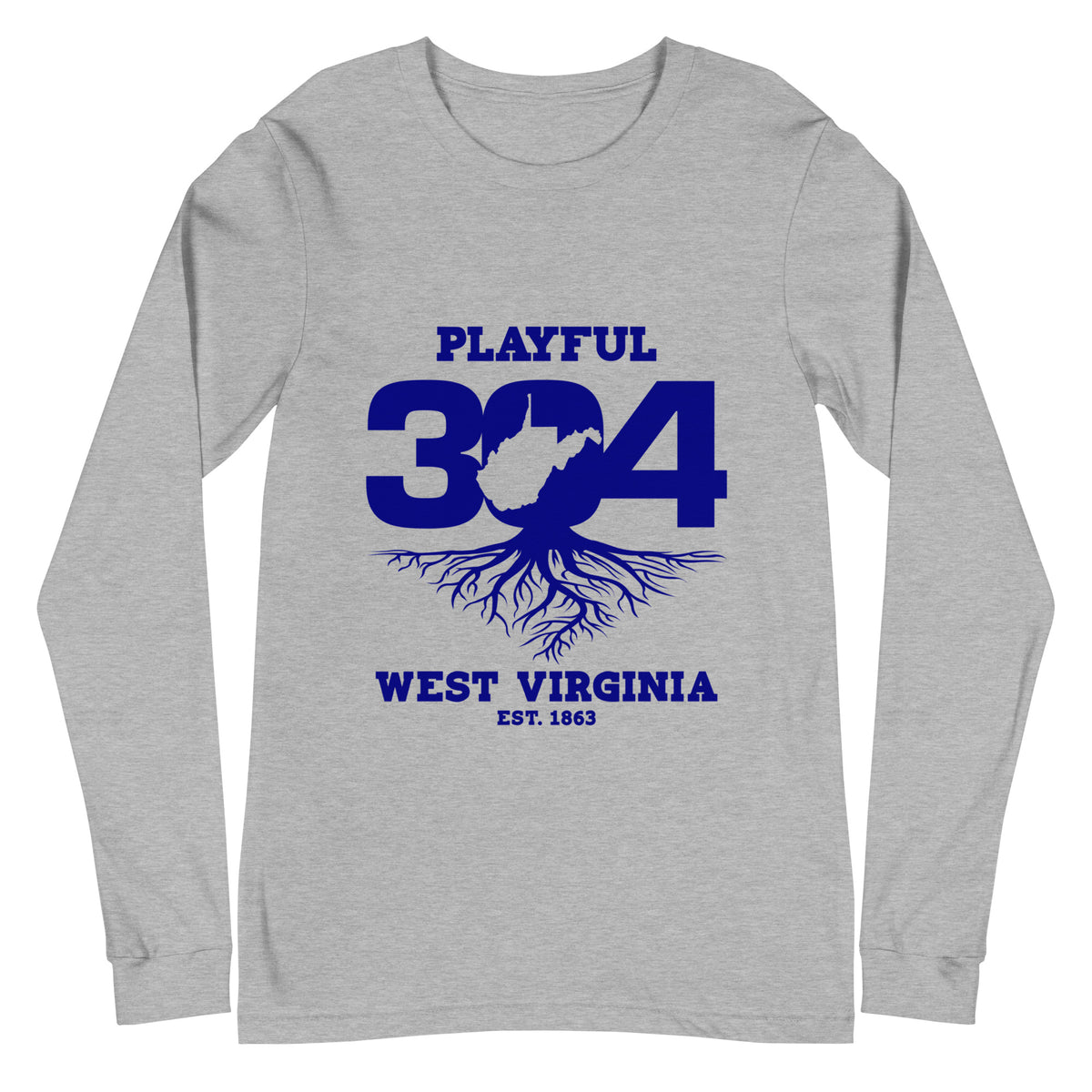 Playful WV - Blue (Unisex) Long Sleeve Tee