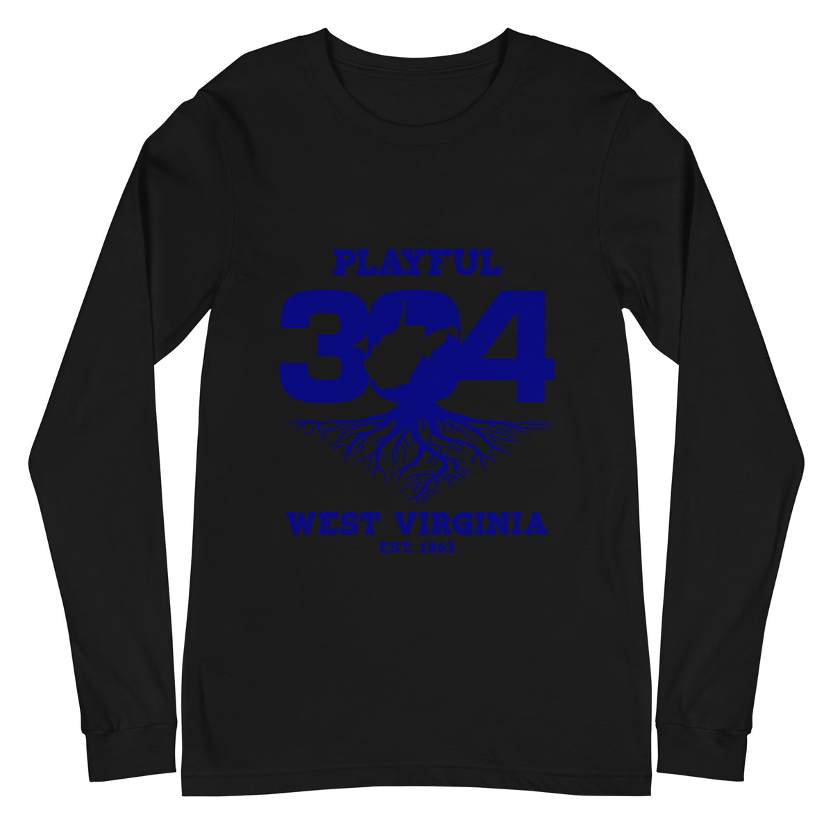 Playful WV - Blue (Unisex) Long Sleeve Tee