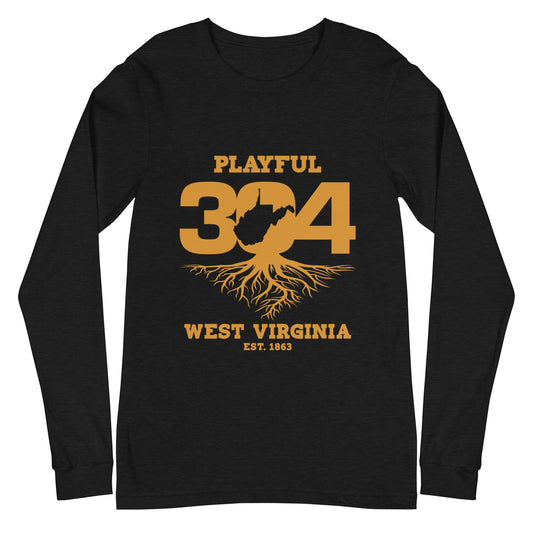 Playful WV - Gold (Unisex) Long Sleeve Tee