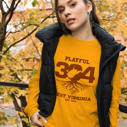 Playful WV - Brown (Unisex) Long Sleeve Tee