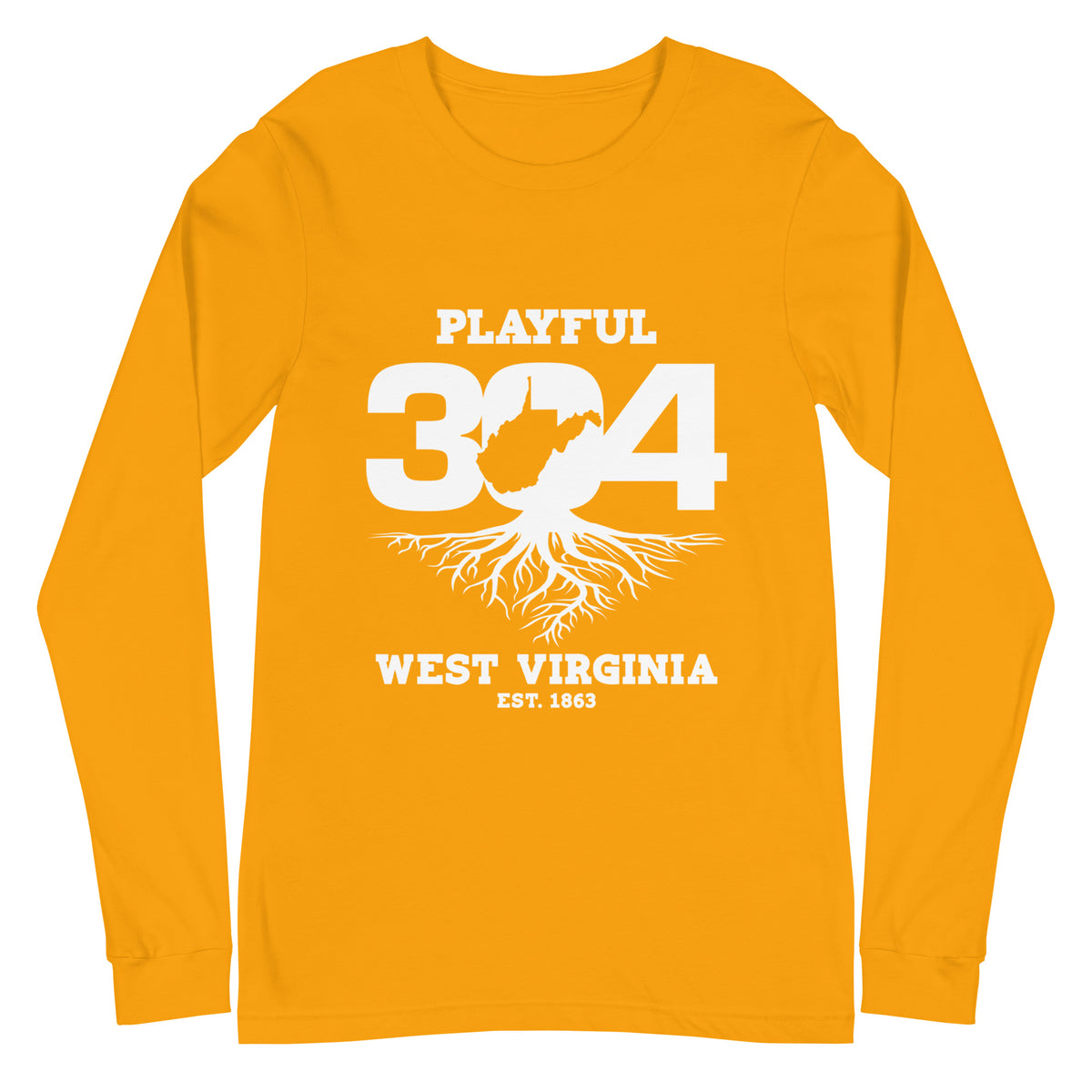Playful WV - White (Unisex) Long Sleeve Tee