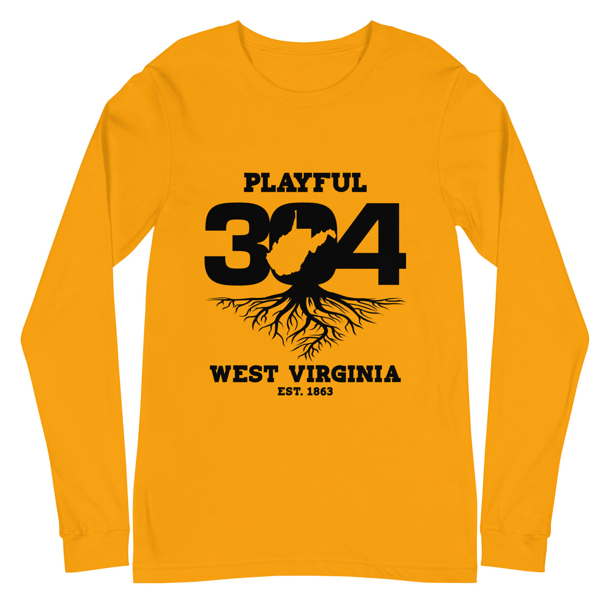 Playful WV - Black (Unisex) Long Sleeve Tee