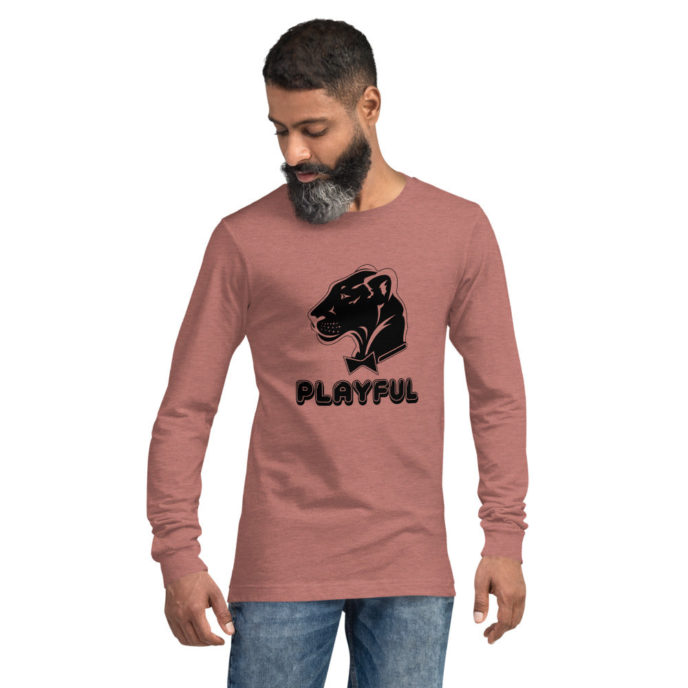 Playful Bubble Black Logo (Unisex) Long Sleeve Tee