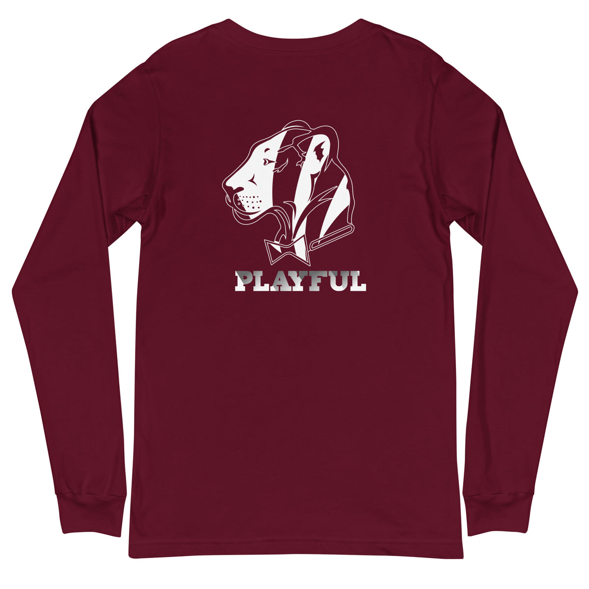 Playful Bengals Black/White (Unisex) Long Sleeve Tee