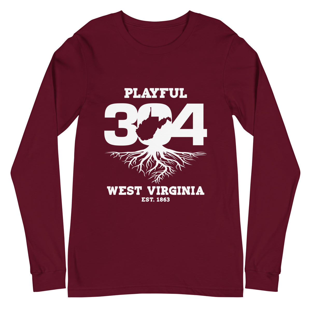 Playful WV - White (Unisex) Long Sleeve Tee
