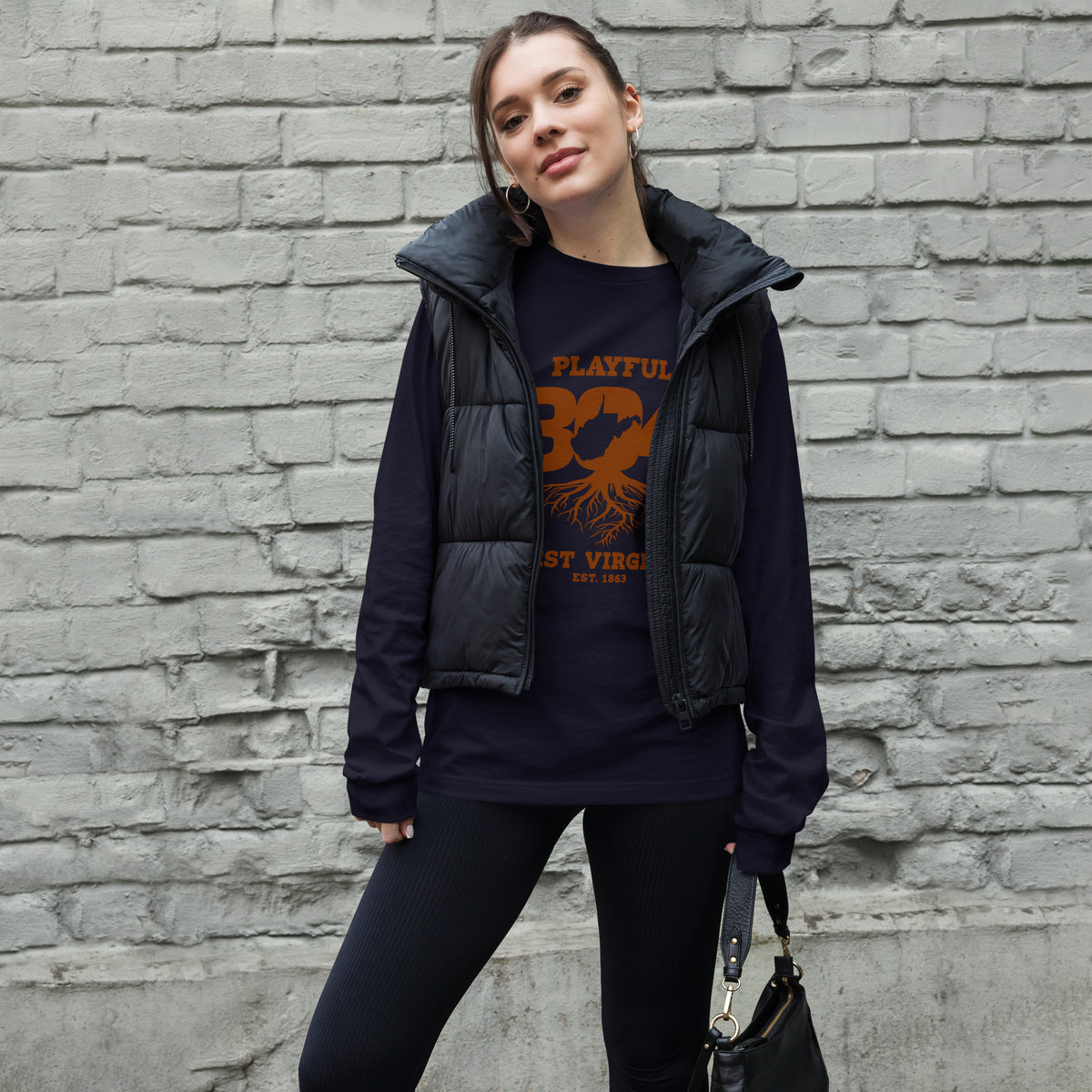 Playful WV - Brown (Unisex) Long Sleeve Tee