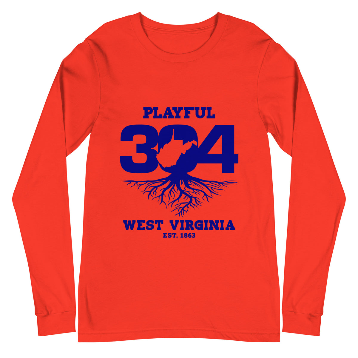 Playful WV - Blue (Unisex) Long Sleeve Tee