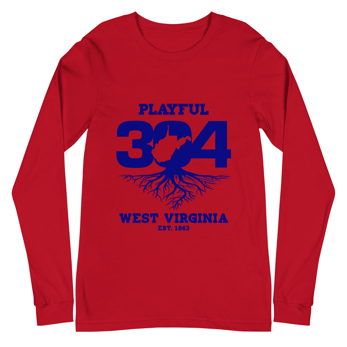 Playful WV - Blue (Unisex) Long Sleeve Tee