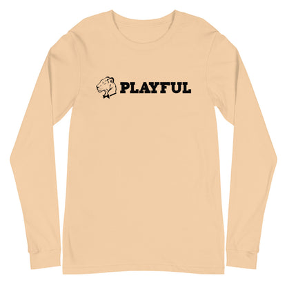 Playful Aligned Logo (Unisex) Long Sleeve Tee