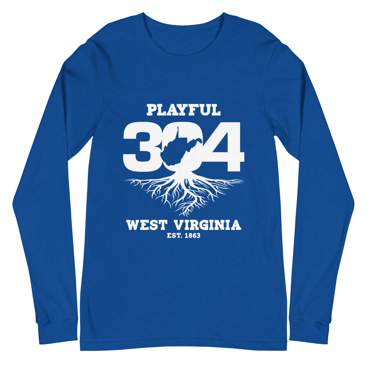 Playful WV - White (Unisex) Long Sleeve Tee