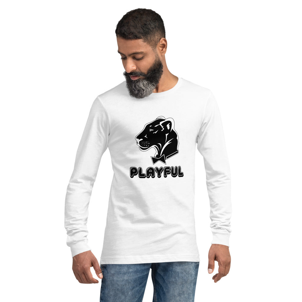 Playful Bubble Black Logo (Unisex) Long Sleeve Tee