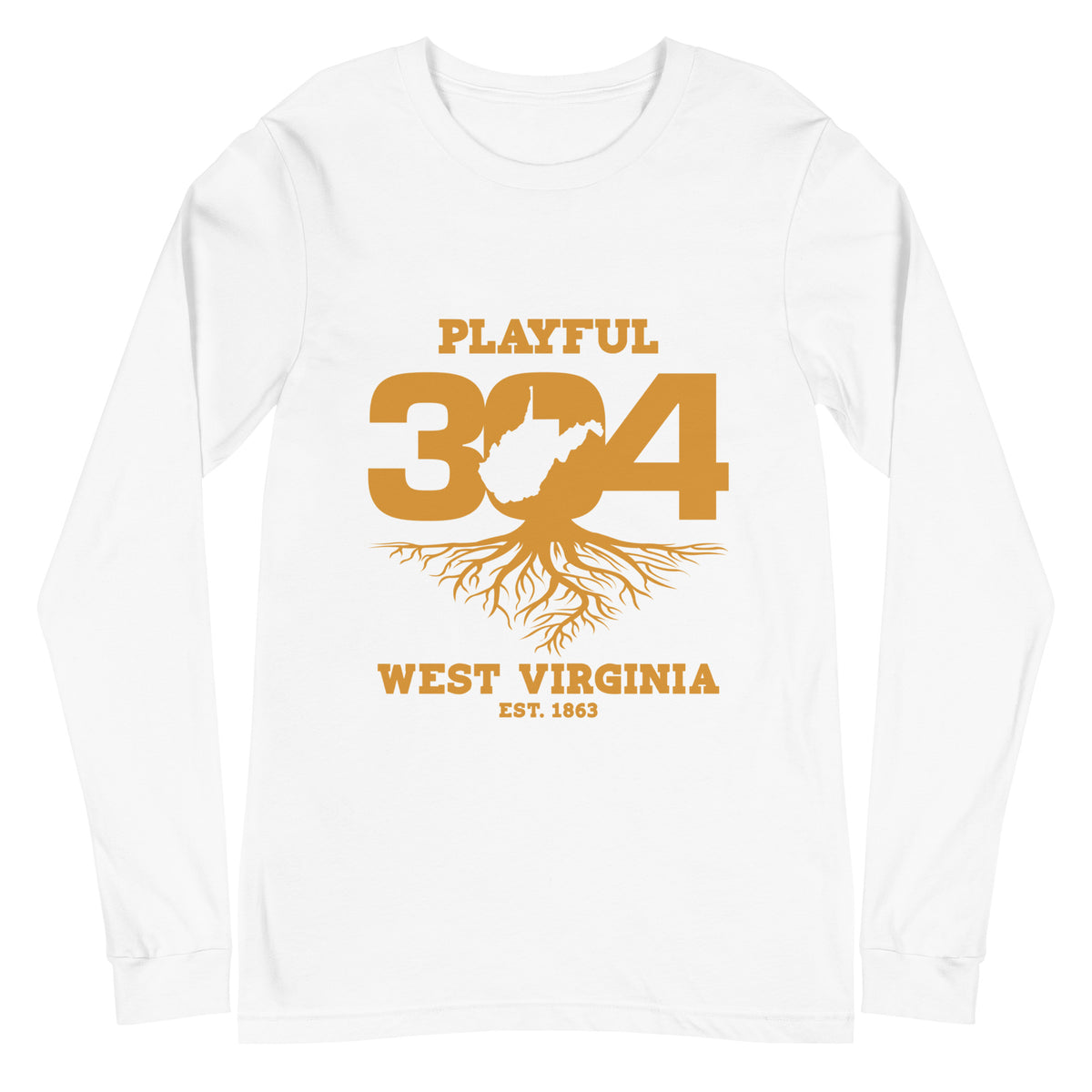 Playful WV - Gold (Unisex) Long Sleeve Tee