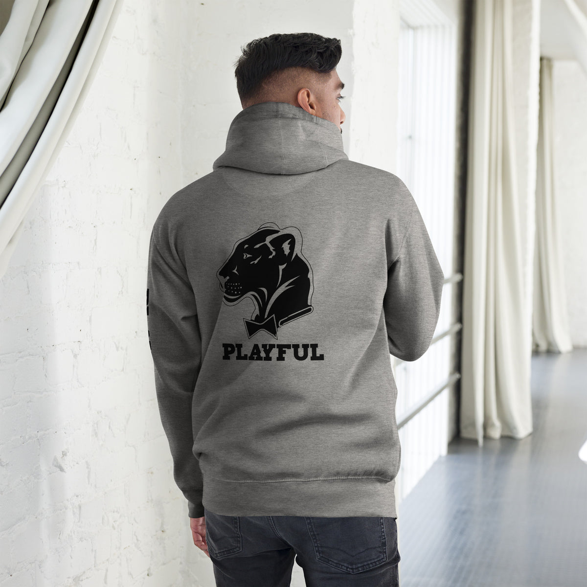 Playful (Unisex) Premium Hoodie (BLK Logo)