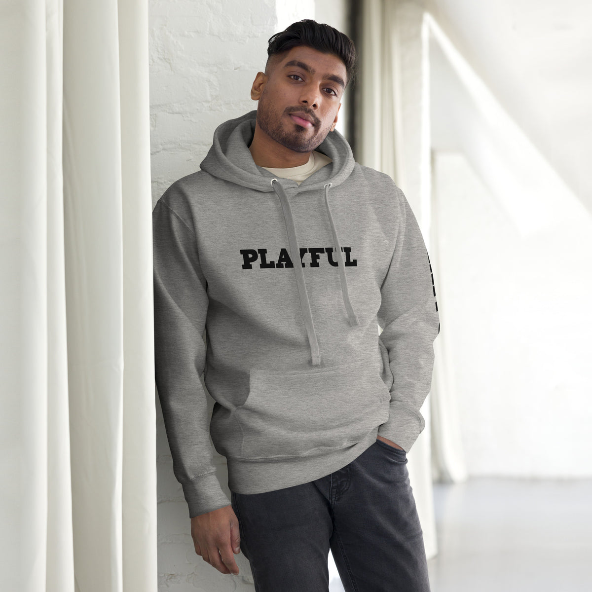 Playful (Unisex) Premium Hoodie (BLK Logo)