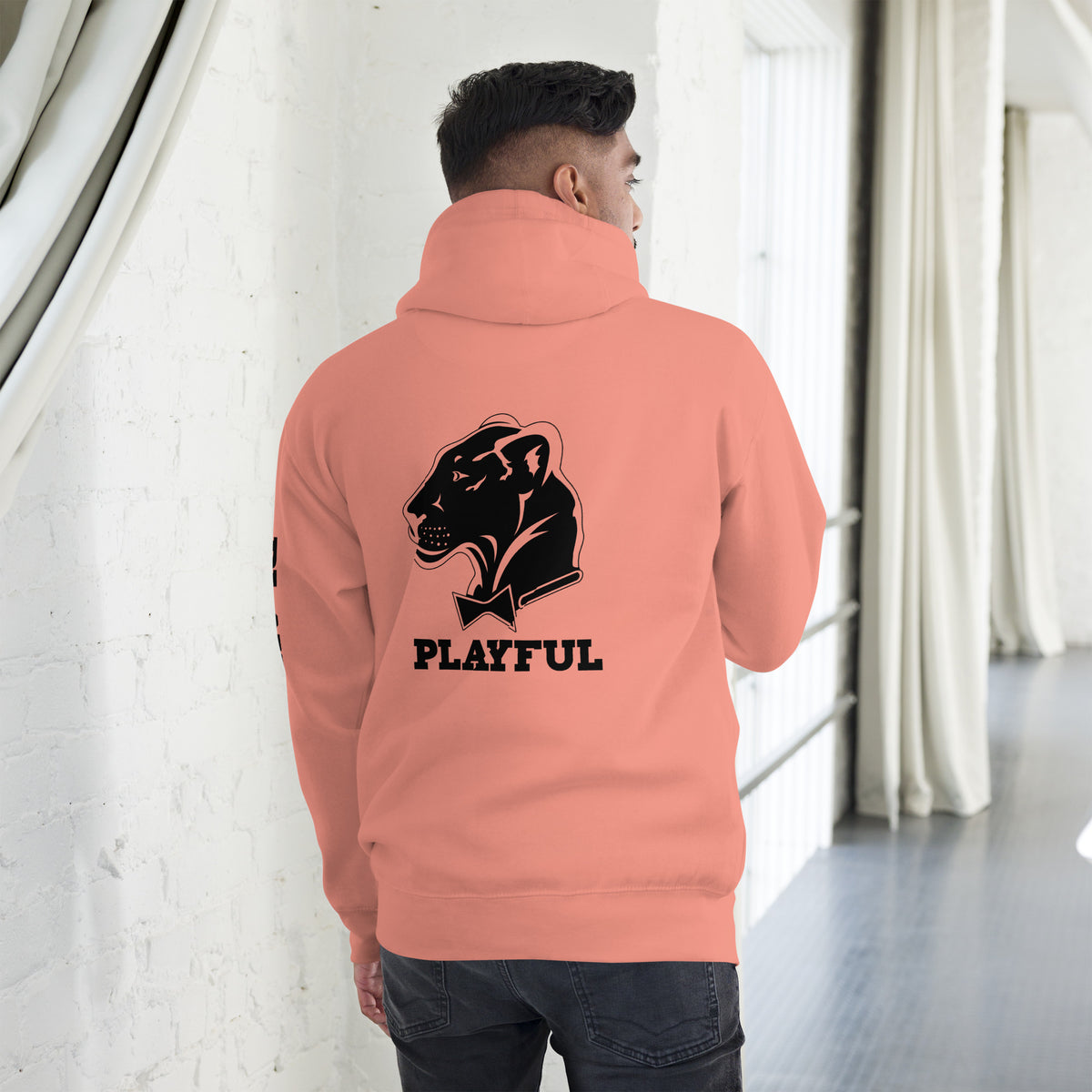 Playful (Unisex) Premium Hoodie (BLK Logo)