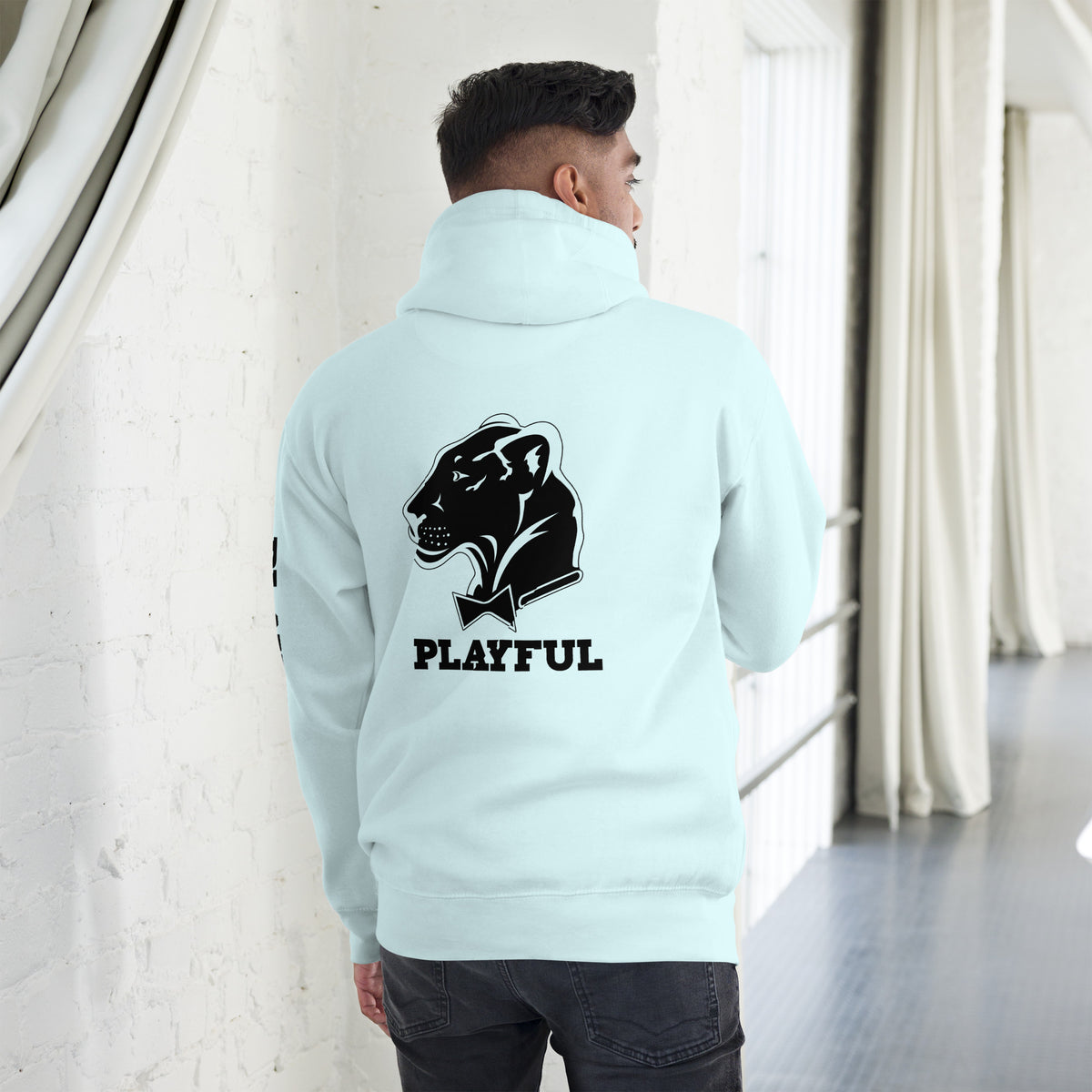 Playful (Unisex) Premium Hoodie (BLK Logo)