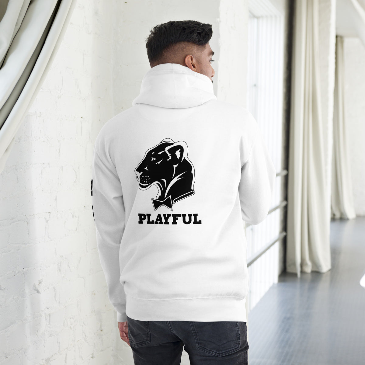 Playful (Unisex) Premium Hoodie (BLK Logo)