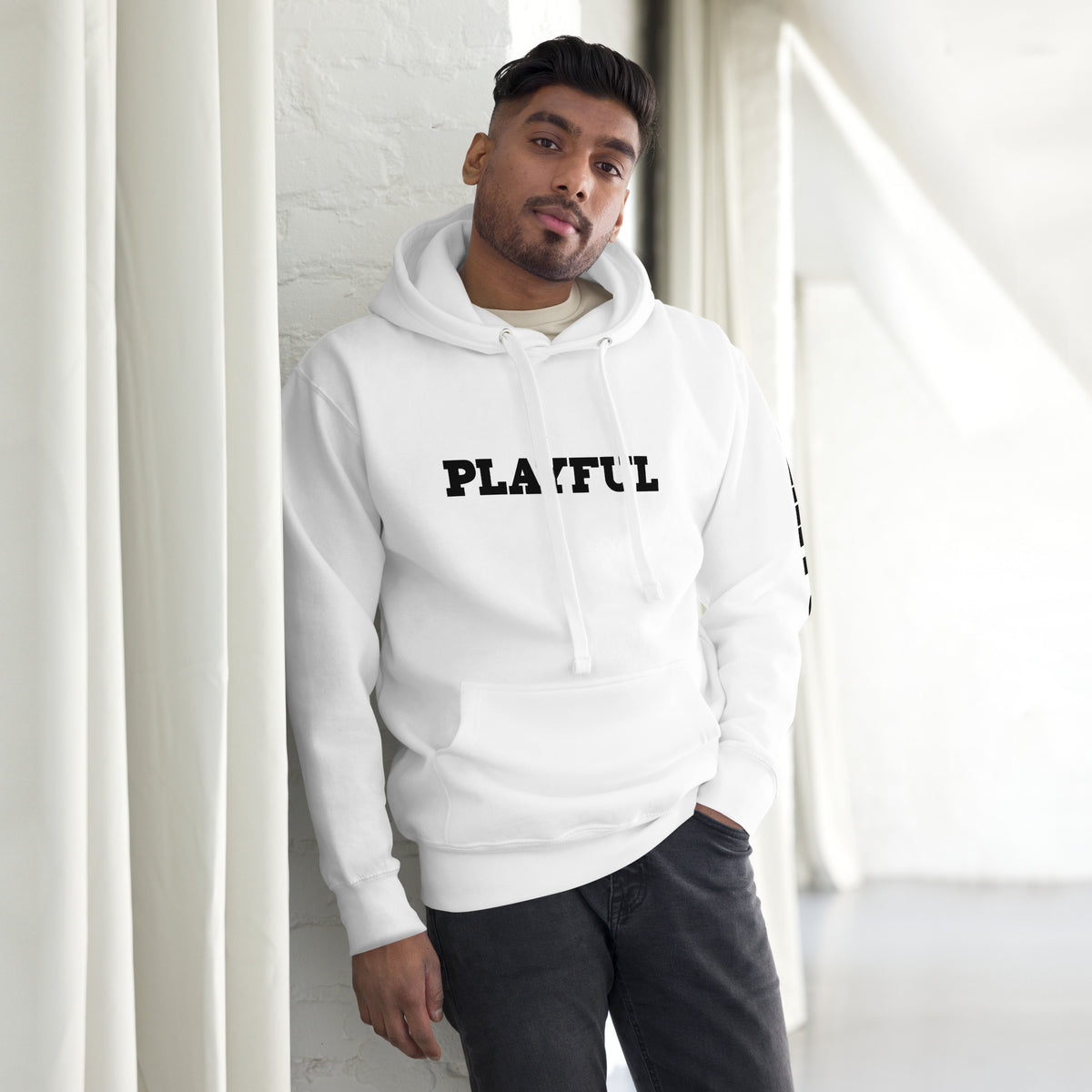 Playful (Unisex) Premium Hoodie (BLK Logo)