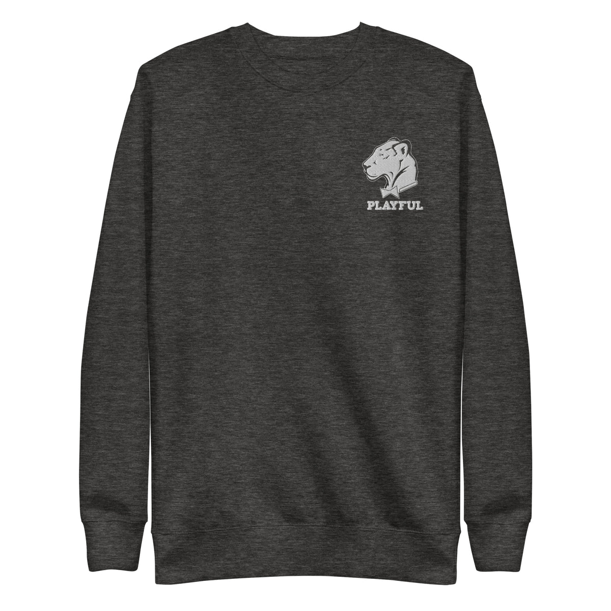 Playful Embroidered (Unisex) Premium Sweatshirt