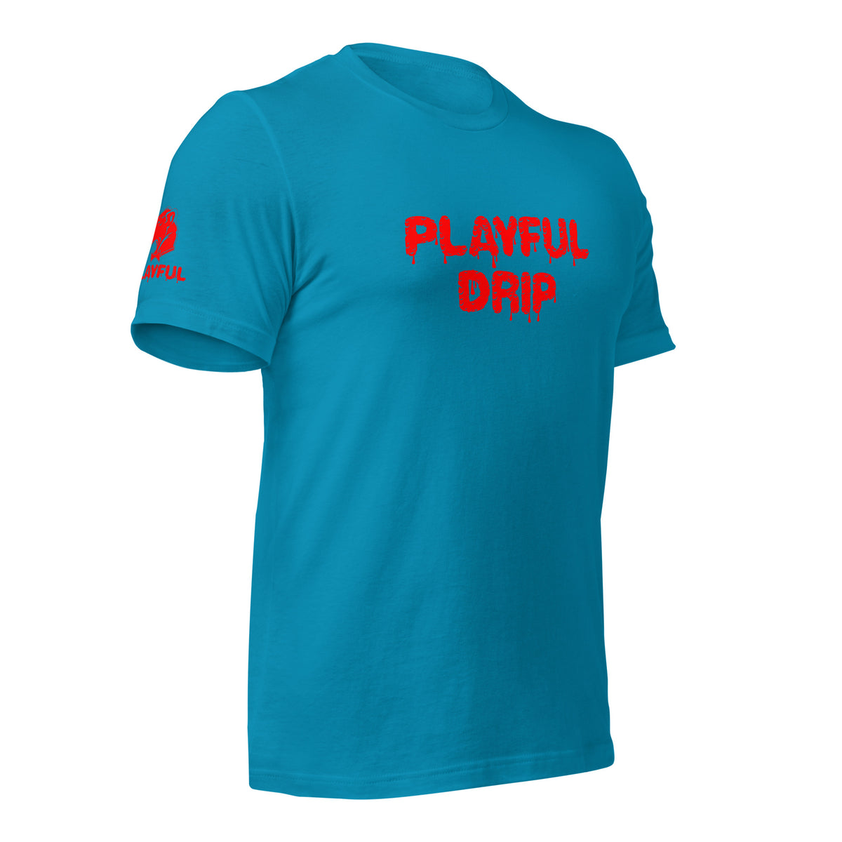 Playful Drip - Red (Unisex) T-Shirt