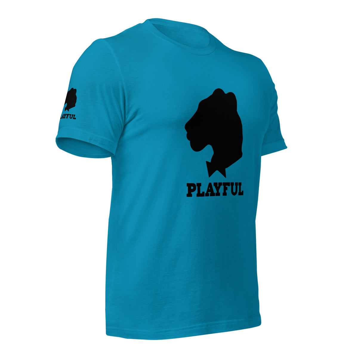 Playful Black Out Logo (Unisex) T-Shirt