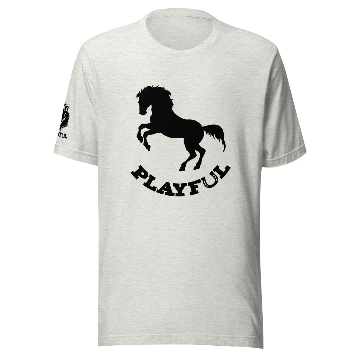 Playful Horse Black (Unisex) T-Shirt