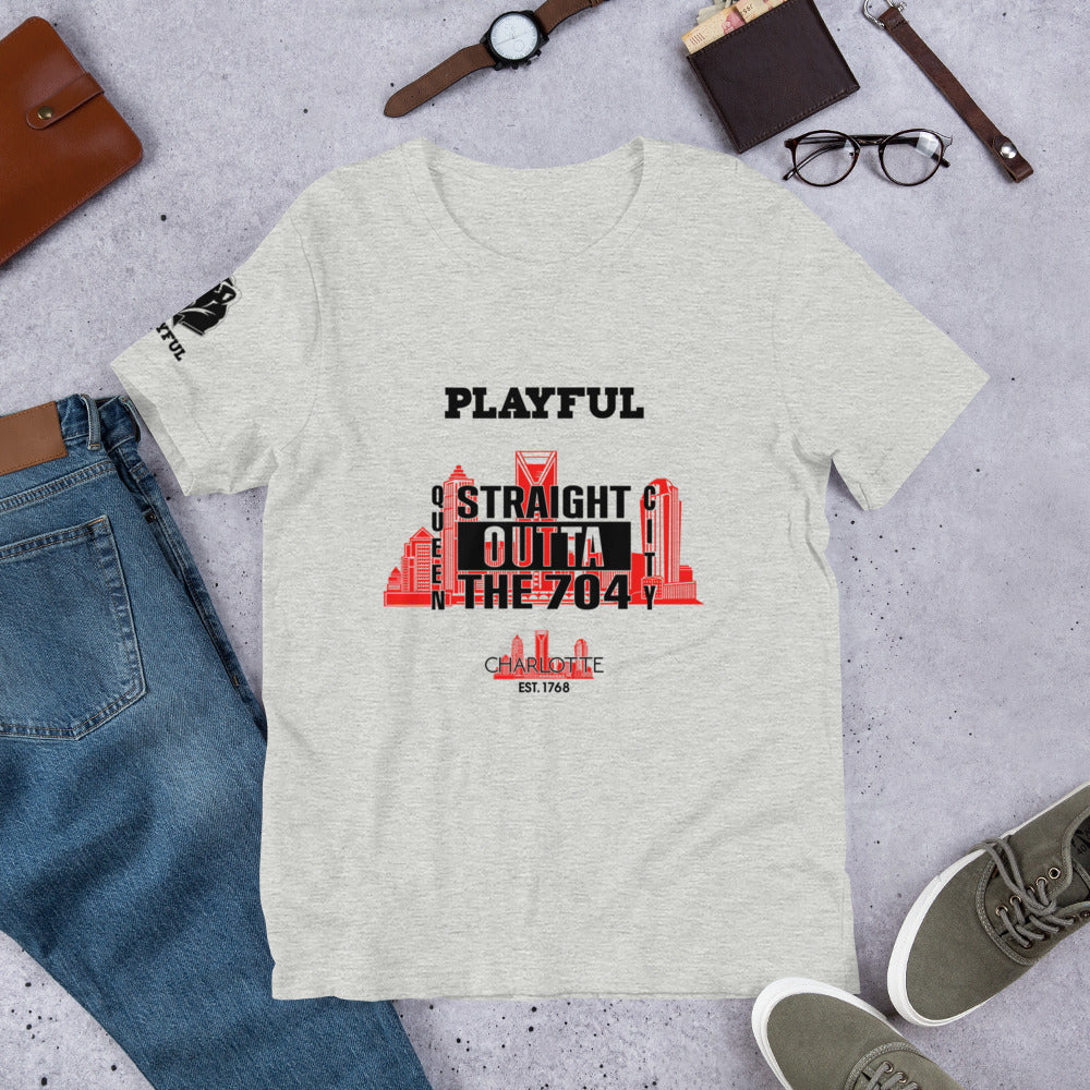 Playful & Straight Outta The 704 (Unisex) T-Shirt