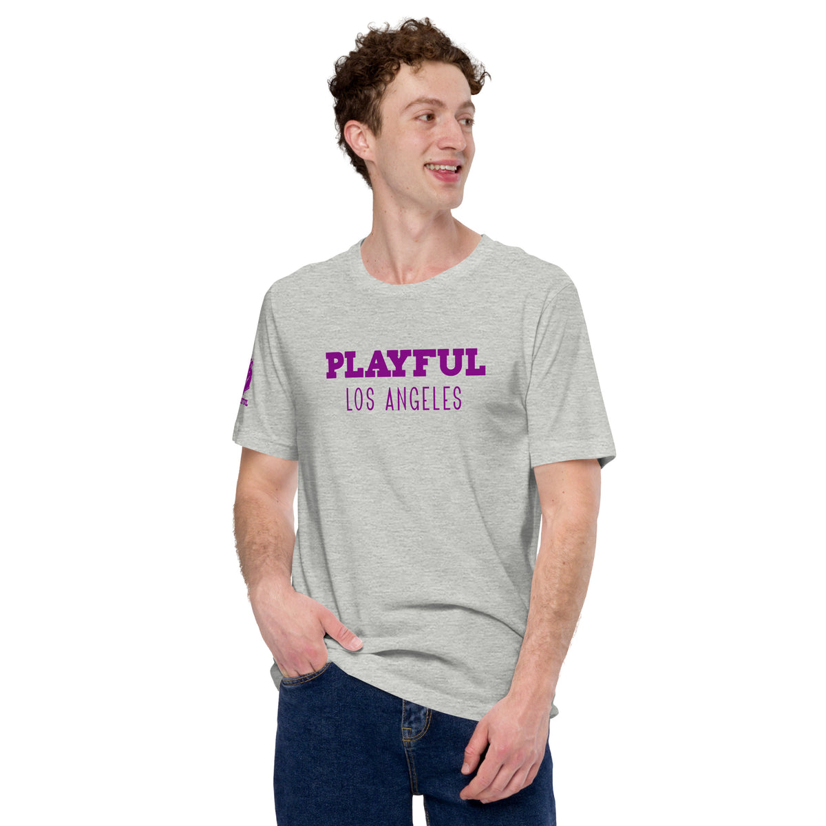 Playful Los Angeles - Purple (Unisex) t-shirt