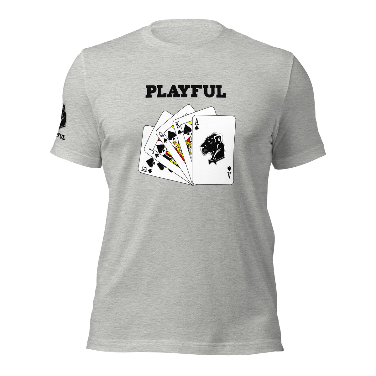 Playful Spades - Black (Unisex) T-Shirt
