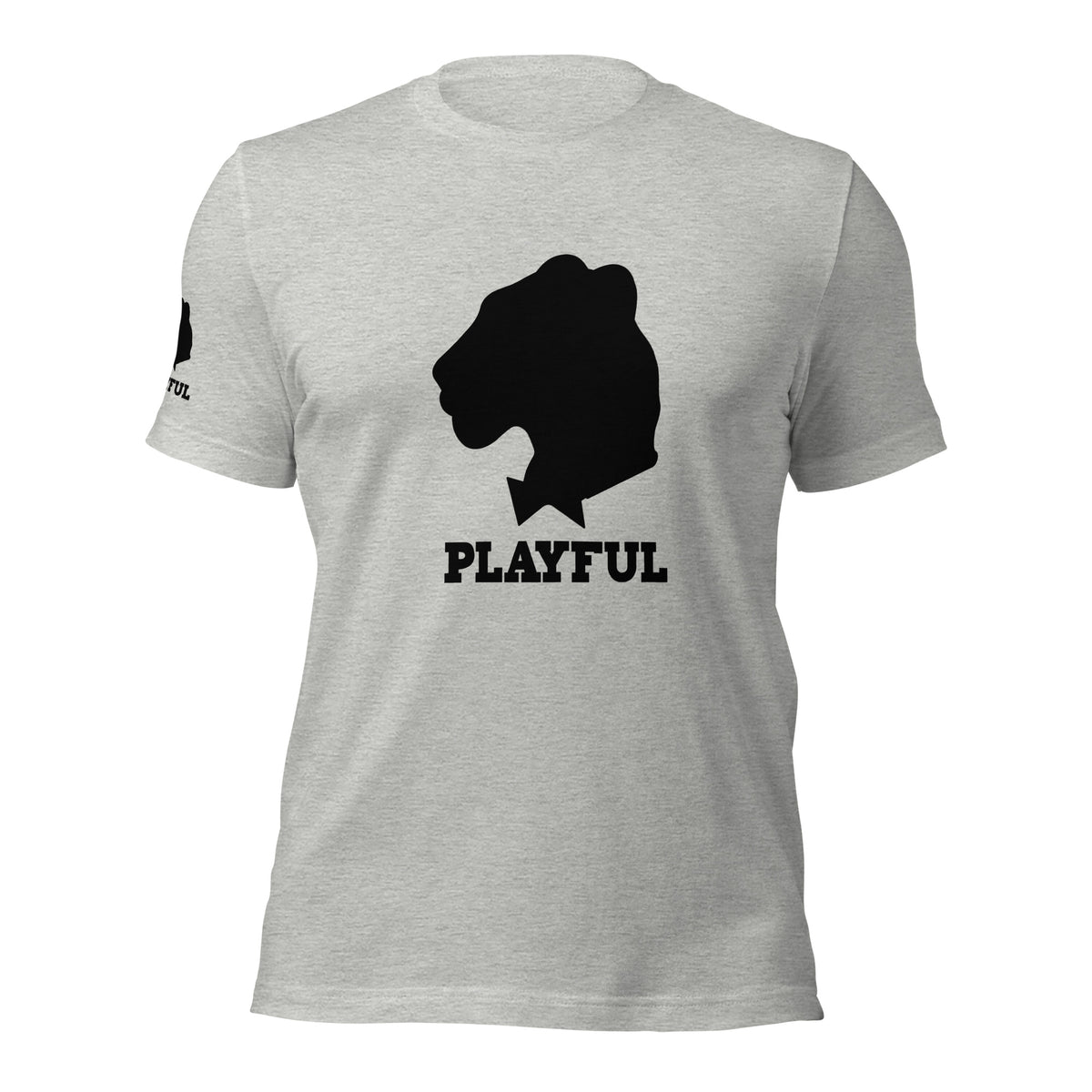 Playful Black Out Logo (Unisex) T-Shirt
