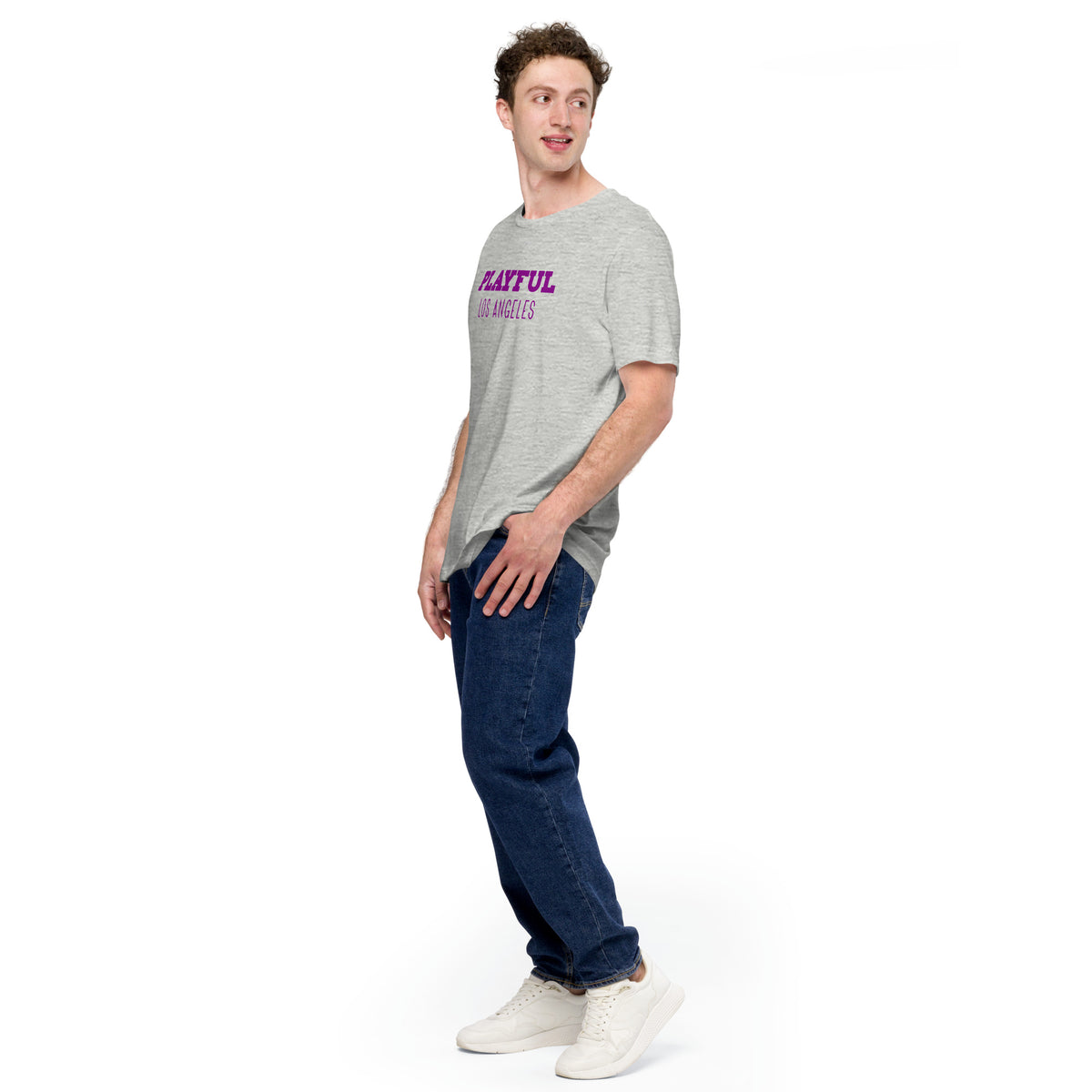 Playful Los Angeles - Purple (Unisex) t-shirt