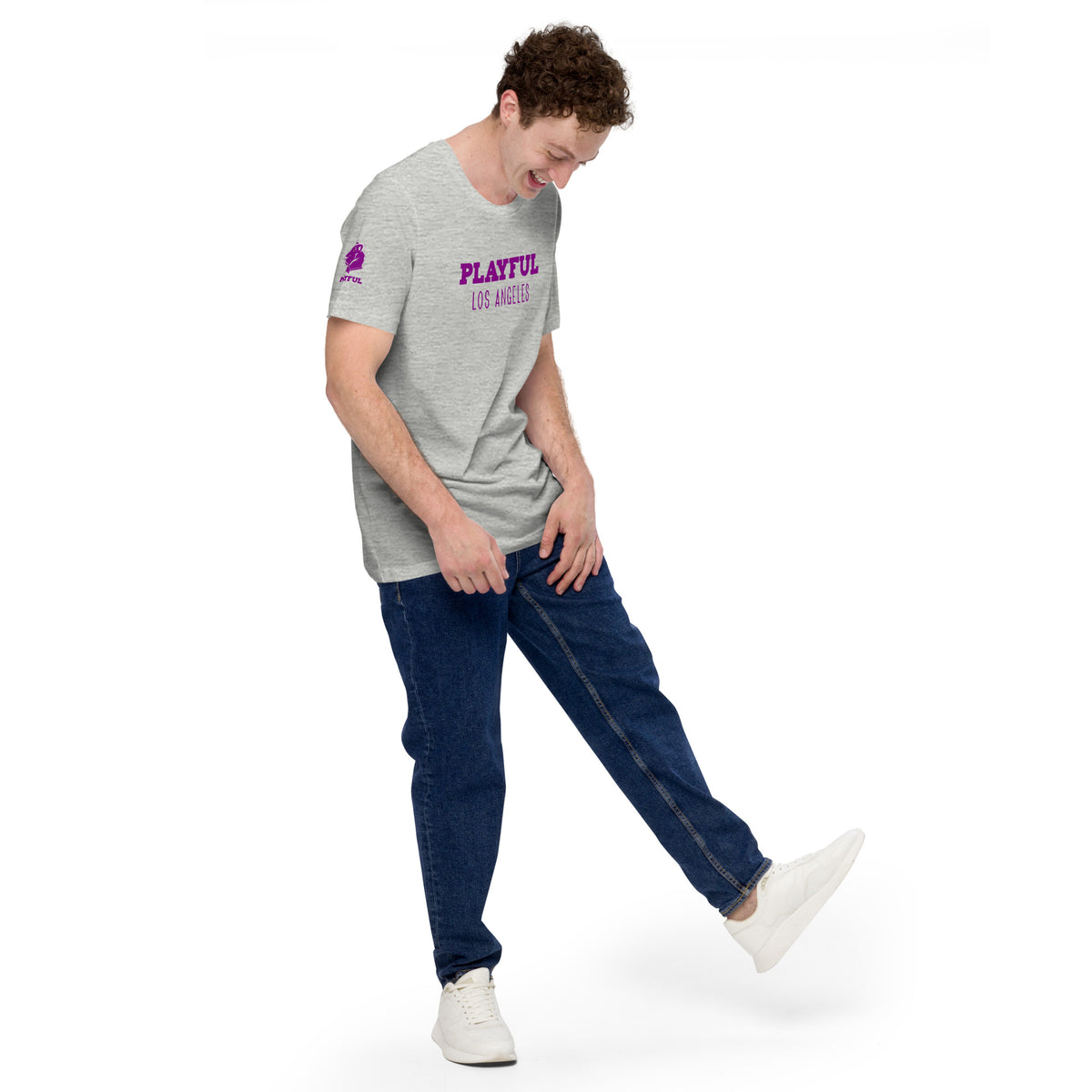 Playful Los Angeles - Purple (Unisex) t-shirt