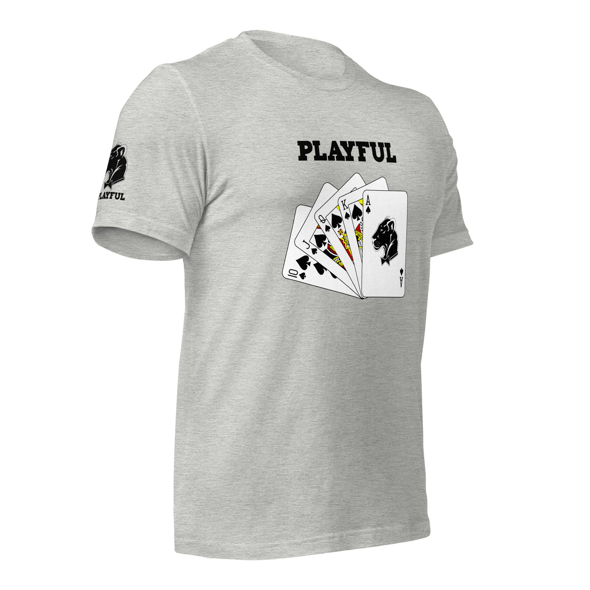 Playful Spades - Black (Unisex) T-Shirt