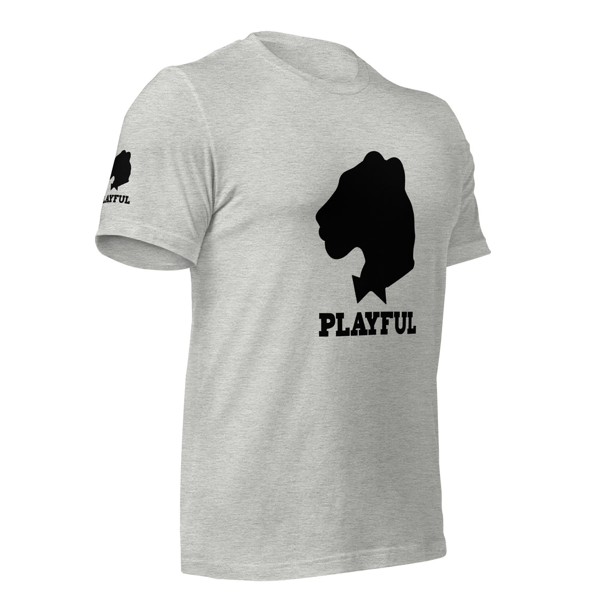 Playful Black Out Logo (Unisex) T-Shirt