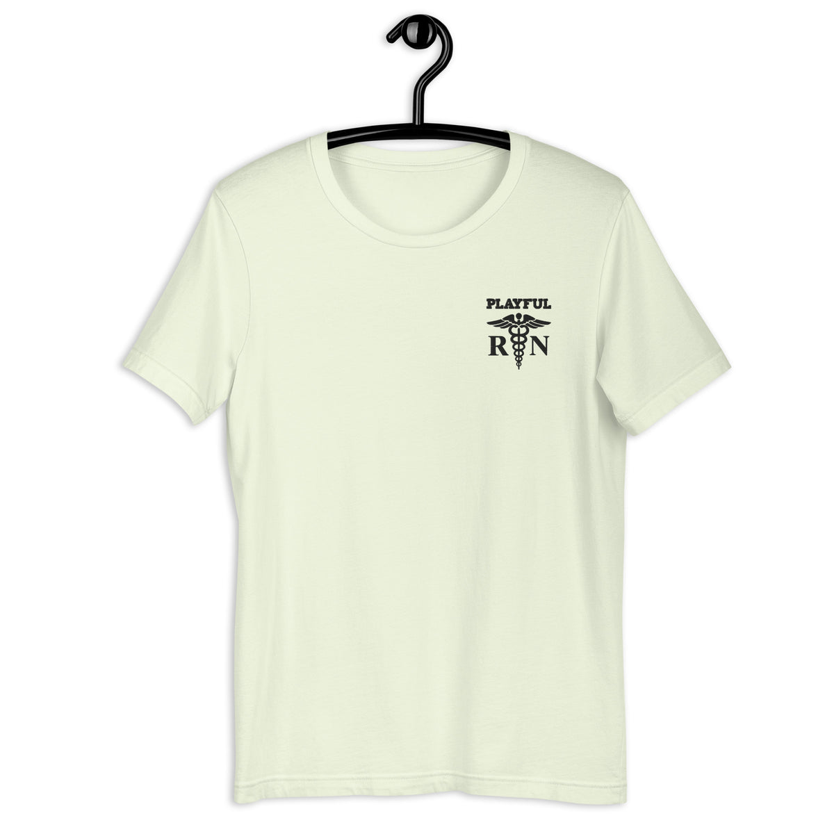 Playful RN Black Embroidered (Unisex) Tee