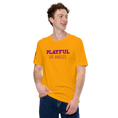 Playful Los Angeles - Purple (Unisex) t-shirt
