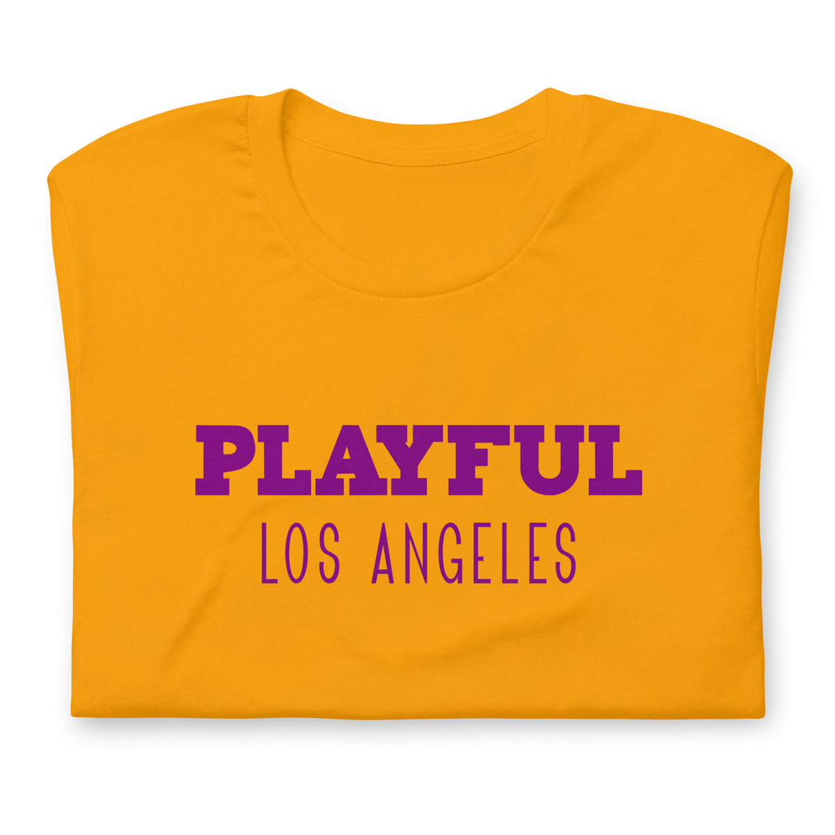 Playful Los Angeles - Purple (Unisex) t-shirt