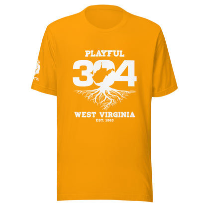 Playful WV - White (Unisex) T-Shirt