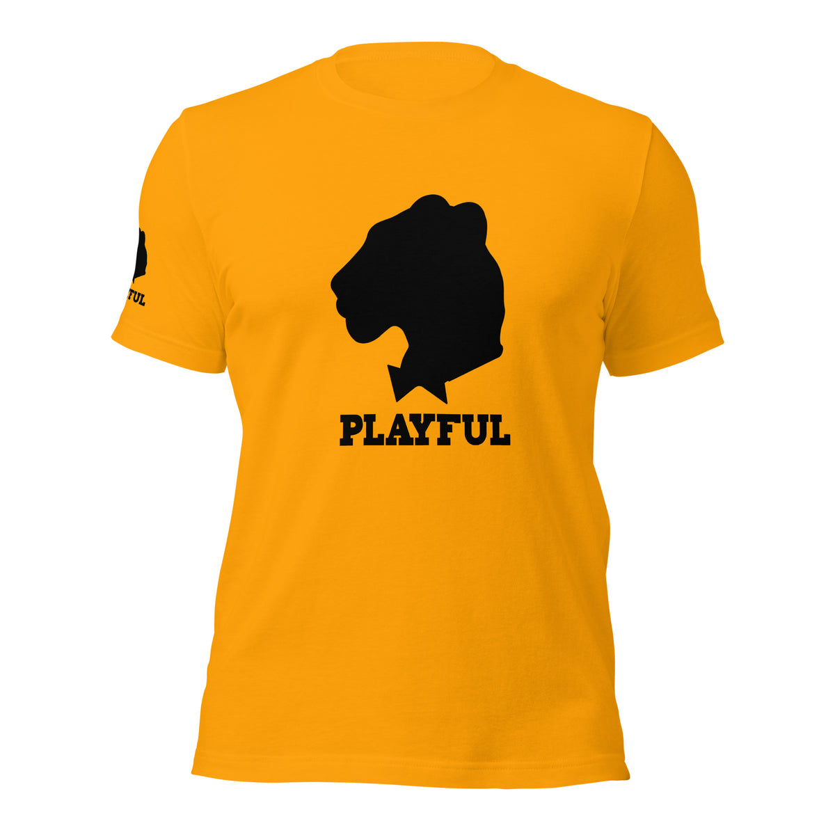 Playful Black Out Logo (Unisex) T-Shirt