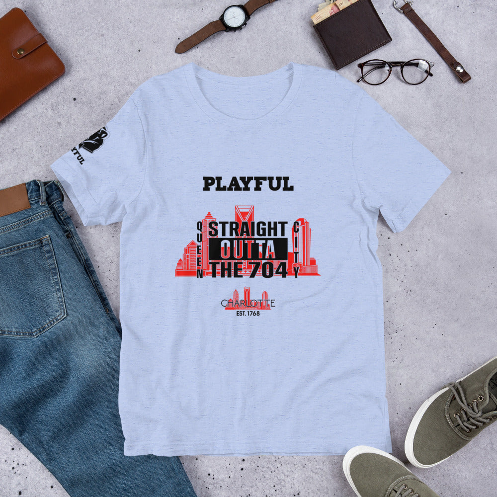 Playful & Straight Outta The 704 (Unisex) T-Shirt