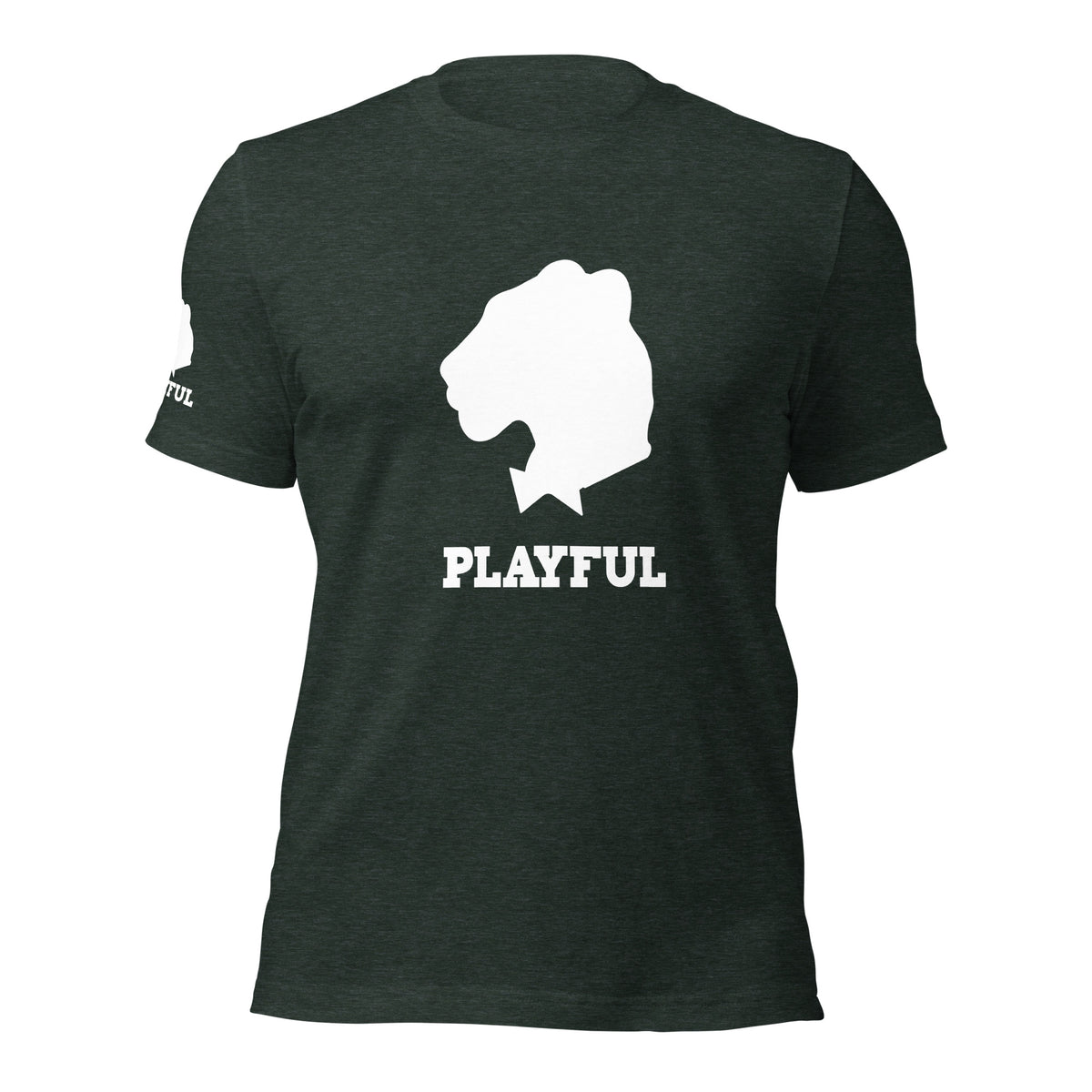 Playful White Out Logo (Unisex) T-Shirt