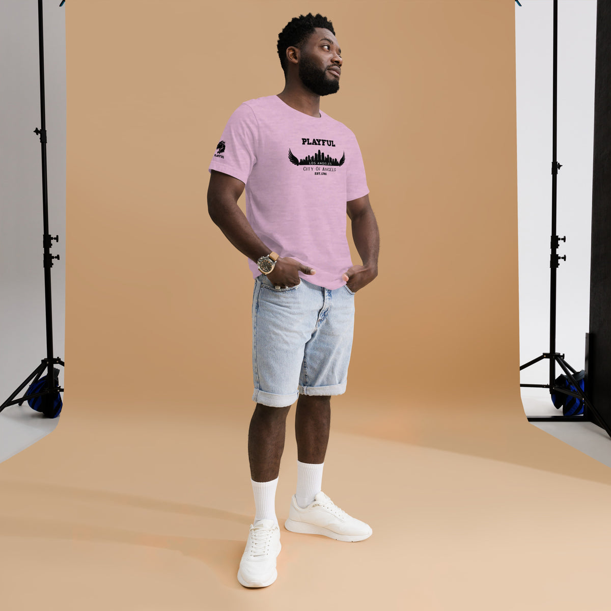 Playful Los Angeles City of Angels (Unisex) T-Shirt