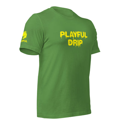 Playful Drip - Yellow (Unisex) T-Shirt