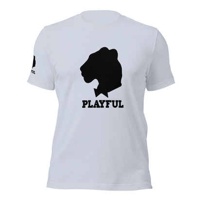 Playful Black Out Logo (Unisex) T-Shirt